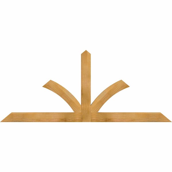 Ekena Millwork Richland Rough Sawn Timber Gable Bracket, Western Red Cedar, 72"W x 30"H x 2"D x 4"F, 10/12 Pitch GBW072X30X0204RIC00RWR - main